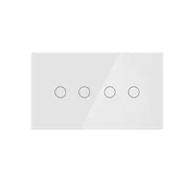 SmartHome Pametni prekidac za svetlo, WiFi, 4 tastera, Beli