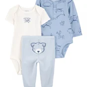 Carters komplet 3/1 (g.deo,bodi,pant), decaci
