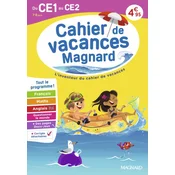 Cahier de vacances 2026, du CE1 vers le CE2 7-8 ans