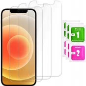 shumee 3x kaljeno steklo za iPhone 12/12 PRO steklo 2.5D 9H | 3-PAKET