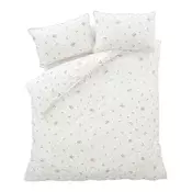 Krem 3-dijelna posteljina za bracni krevet od pamucnog perkala 200x200 cm Vintage Rosebud Lace – Bianca