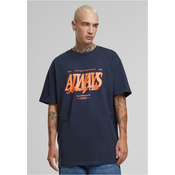Mens Always Running T-shirt navy blue
