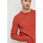Pulover s dodatkom vune Pepe Jeans za muškarce, boja: crvena,