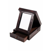 Balmuir Luksuzna usnjena škatla za nakit ELIZABETH S, temno rjava