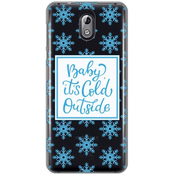 Ovitek Print za Nokia 3 My Print Cover, Cold outside, siva in roza