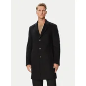 BOSS Volneni plašč H-Hyde-264 50571557 Črna Slim Fit