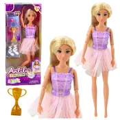 slomart Lutka LEAN TOYS Anlily Balerina v obleki, gibljive okončine, dodatki
