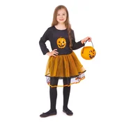 Otroški kostum buča za deklice Halloween, velikost M