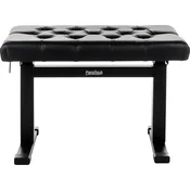 Pianonova Hydraulic Lifting Kovinska klavirska stolica Black (Kot novo)