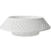Pokrov za pokopališki lonček z odprtino, plastika, 24 cm, BELE kompozicije