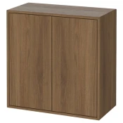 EKET Ormaric s 2 vrata i 1 policom, smeda im. orahovine, 70x35x70 cm