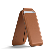 Satechi Vegan-Leather Wallet Stand do Apple iPhone MagSafe brown