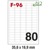 ETIKETE ILK  35,6X16,9MM ODLJEPLJIVE PK100L FORNAX F-96