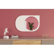 Hanah Home Ogledalo Pubble, Belo