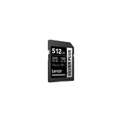 Lexar SDXC 512GB UHS-I V30 Silver Plus (R:205/W:150MB/s)