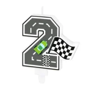 Svečka za torto številka 2 Race On