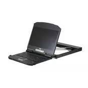 ATEN 1U Ultra Short Depth Dual Rail WideScreen FHD LCD Console (USB/HDMI/DVI/VGA) (CL3800NW-ATA-AG)