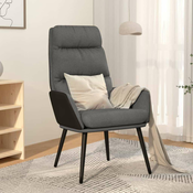shumee Lounge stol, svetlo siv, oblazinjen s tkanino