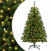 Vidaxl Umetno Zložljivo Božično Drevo 180 cm 300 LED Toplo bela PVC