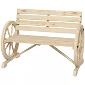 Homestar Vrtna klop za 2 osebi 1055x56x79 cm naravna