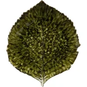 Servirni krožnik Costa Nova Hydrangea Leaf Riviera 21,8 cm, temno zelen
