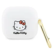 HELLO KITTY Silikonski ovitek za AirPods 3 Hello Kitty 3D, bel