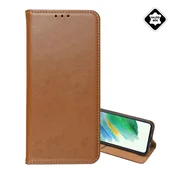 iPhone 17 GIGAPACK futrola s postoljem, preklop od prave kože, stolno postolje, smeda GP-173797