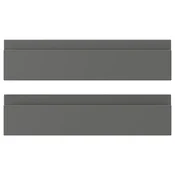 VOXTORP Front fioke, tamnosiva, 40x10 cm