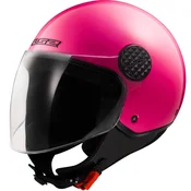 Otvorena motociklisticka kaciga LS2 OF558 Sphere Lux II, fluo roza