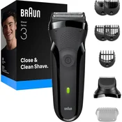 BRAUN Braun Series 3 električni brivnik, folijski, 5 nastavkov