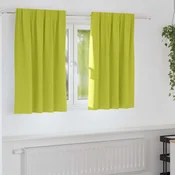 Zavjese za blackout s prstenovima 2 pcs Zelena 140 x 140 cm