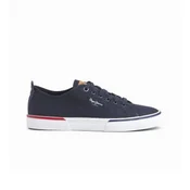 Pepe Jeans za moške. PMS30811 Osnovne superge Kenton Smart navy (45), Tkanina, Ravna stran, Čipke, Priložnostno, Mornarica