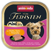 Animonda vom Feinsten Adult Mini 32 x 100 g - s piščancem, gosjo in peteršiljem