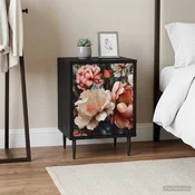 Vidaxl Nočna omarica BORNE 2 kos Črni hrast 36 x 33 x 51 cm