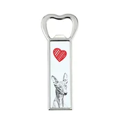 Artdog Faraonov pes, malteški hrt - odpirač za steklenice s psom, personaliziran odpirač za hladilnik, unikatno darilo za moškega Art-Dog