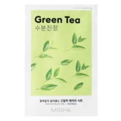 MISSHA - Airy Fit maska za obraz - zeleni čaj - vlažilna maska za obraz - 19 g