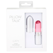 Pillow Talk Lusty - vibrator z jezičkom za polnjenje (roza)