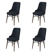 Hanah Home Set stolica Pare, 46x94x46 cm, 4 komada, Antracit-braon
