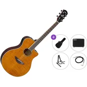 Yamaha APX600 Premium SET Amber Elektroakustična jumbo