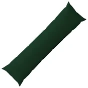 vidaXL Blazina z blazino HEERLEN Temno zelena 40 x 145 cm Blago