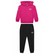 Trenirka za mlade EA7 Boys Jersey Tracksuit - purple/black