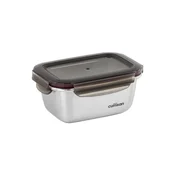Rectangular food storage container, stainless steel, 500 ml, Flora -
