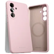 Mercury MERCURY PURE MAGSAFE SILIKONSKI OVITEK ZA GALAXY S26+ ROZA-PEŠČEN Z ZAŠČITO