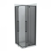 Tuš kabina COPEN ABSOLUT BLACK 90x90x200cm dark staklo 6mm sa pivot vratima