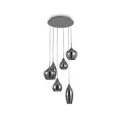 IDEAL LUX lestenec na vrvici SOFT (6xE14/40W/230V)