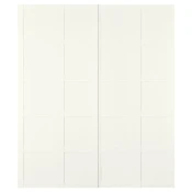 BERGSBO Par kliznih vrata, bela, 200x236 cm