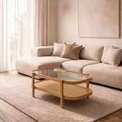Hanah Home klub sto Togg 110, 110 cm, hrast