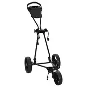 vidaXL Golf Trolej Crna 95 x 60 x 130 cm Željezo