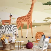 Foto tapeta - Animals From Jungle Vector Illustration 300x210 Standard