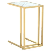 Vidaxl Računalniška stranska mizica 50x35x65 cm steklo